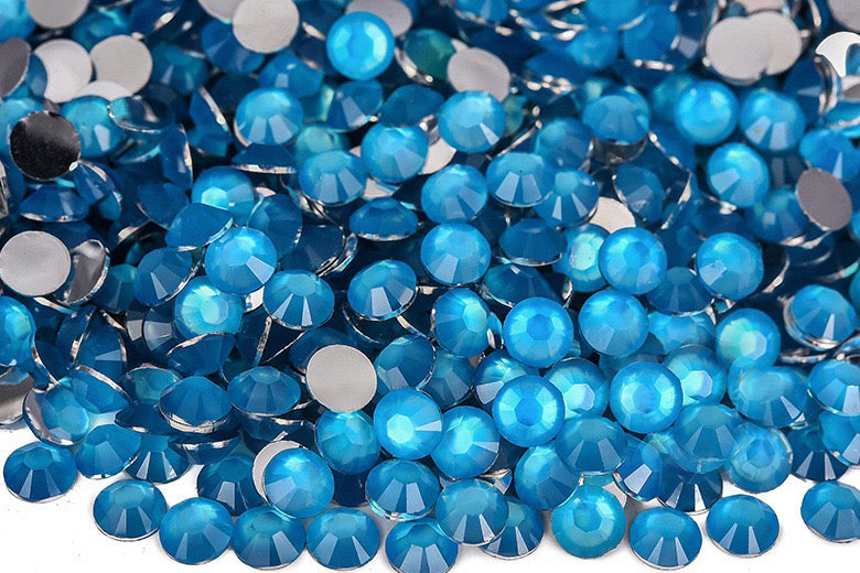 【A136】 Neon Resin Rhinestones Gems Glow Under UV Light for Tumbler DIY 3mm-5mm Mixed