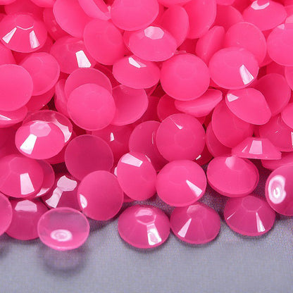 【A129】3mm-5mm Mixed Solid Opaque Resin Rhinestones Gems