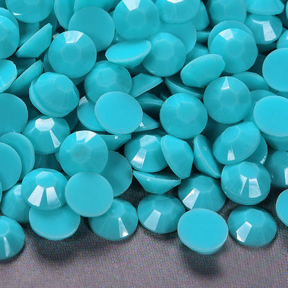 【A129】3mm-5mm Mixed Solid Opaque Resin Rhinestones Gems