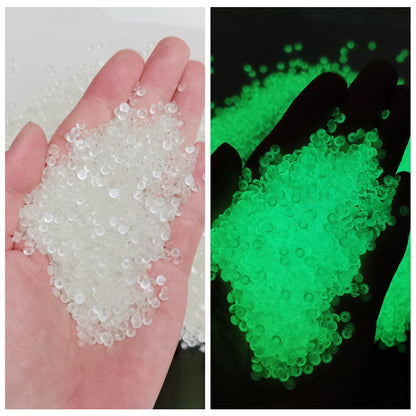 【A130】Glow In Dark Resin Rhinestones for DIY 3mm-5mm Mixed