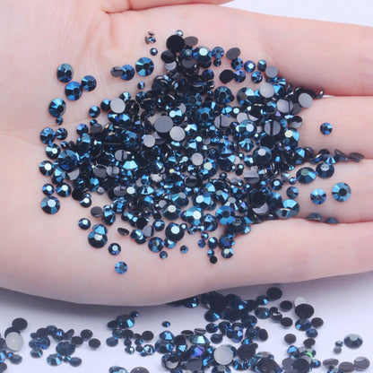 【A128】 Mixed 3mm-5mm Jelly AB Flatback Resin Rhinestone Gems