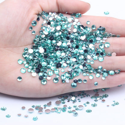 【A131】Silver Back Resin Rhinestones flatback, 3mm-5mm Mixed, DIY, Nail Art, Tumbler