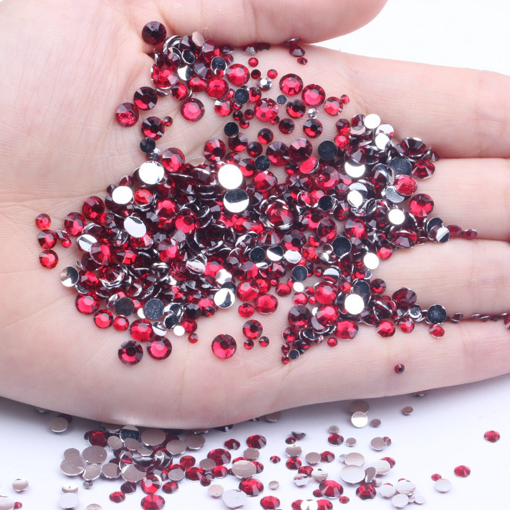 【A131】Silver Back Resin Rhinestones flatback, 3mm-5mm Mixed, DIY, Nail Art, Tumbler