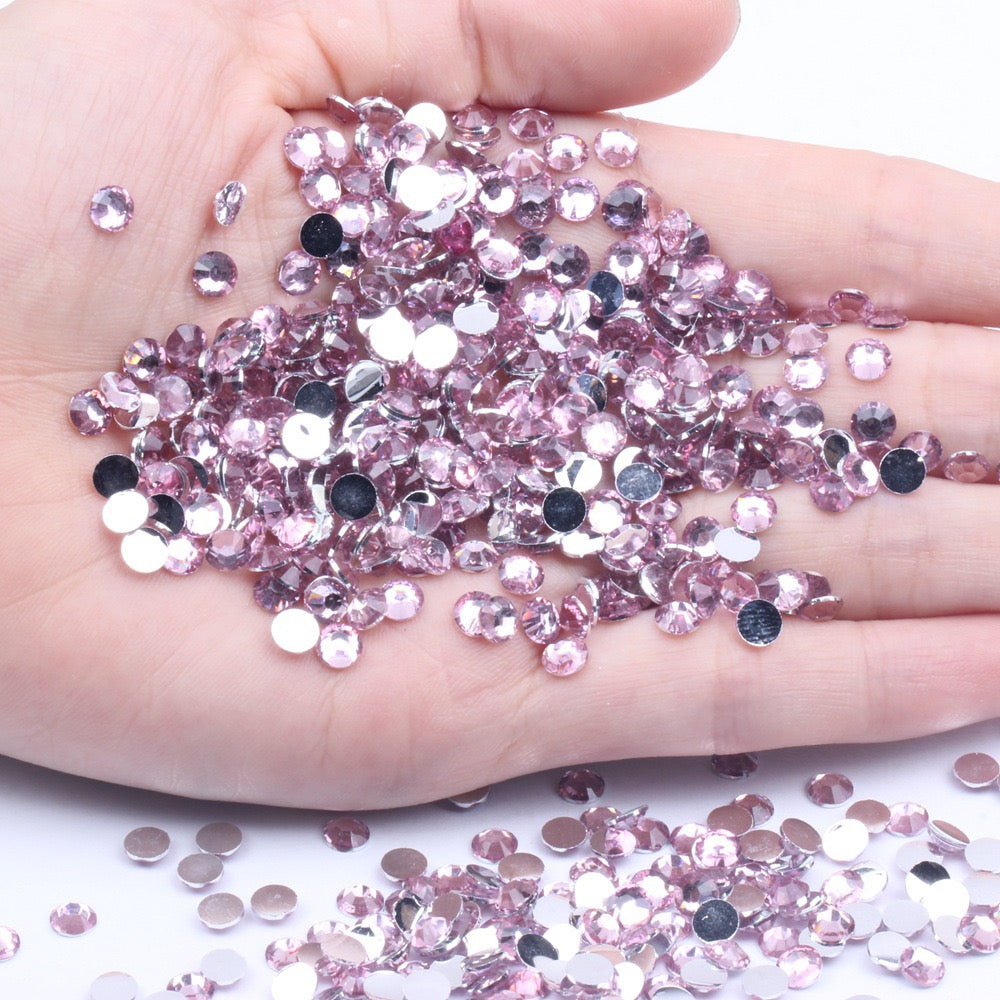 【A131】Silver Back Resin Rhinestones flatback, 3mm-5mm Mixed, DIY, Nail Art, Tumbler