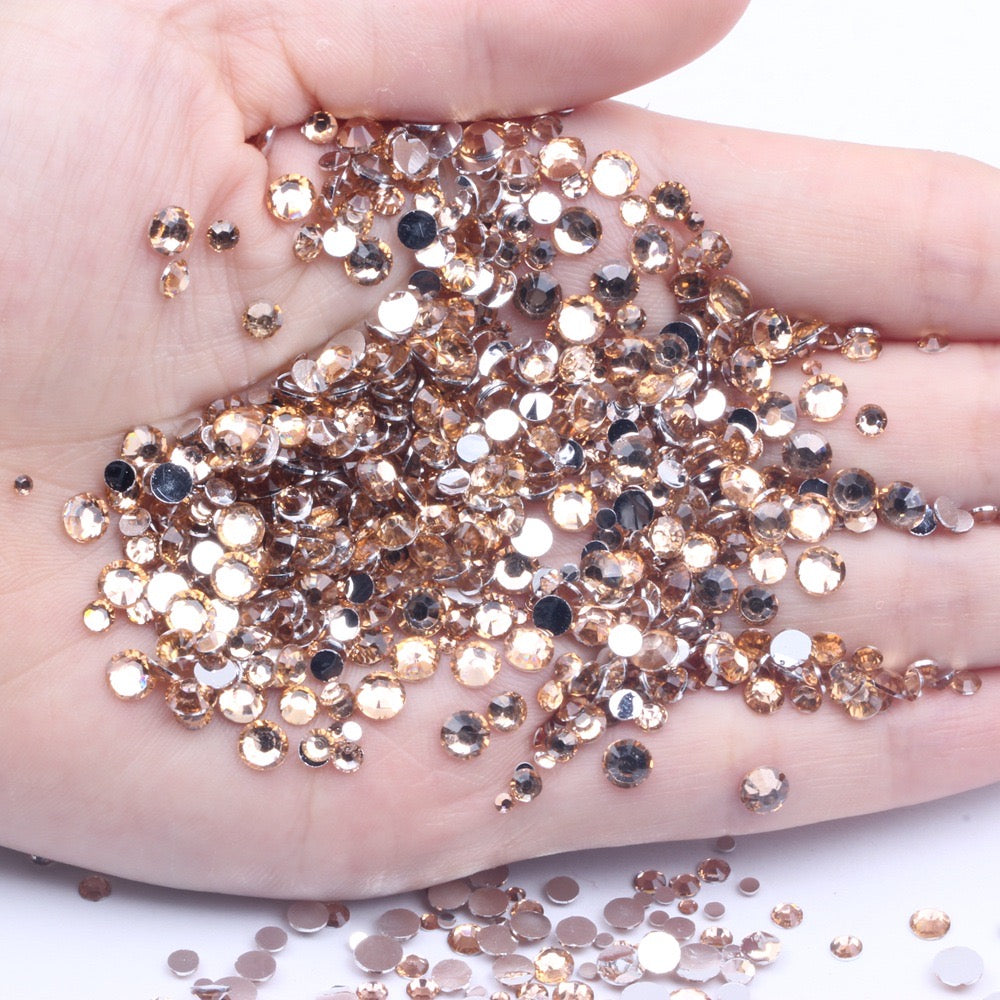 【A131】Silver Back Resin Rhinestones flatback, 3mm-5mm Mixed, DIY, Nail Art, Tumbler