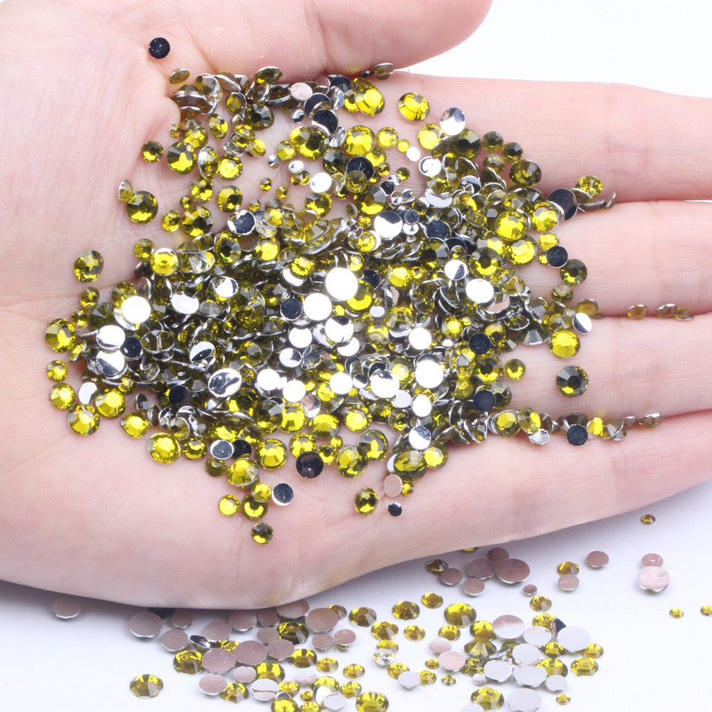 【A131】Silver Back Resin Rhinestones flatback, 3mm-5mm Mixed, DIY, Nail Art, Tumbler