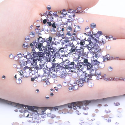 【A131】Silver Back Resin Rhinestones flatback, 3mm-5mm Mixed, DIY, Nail Art, Tumbler