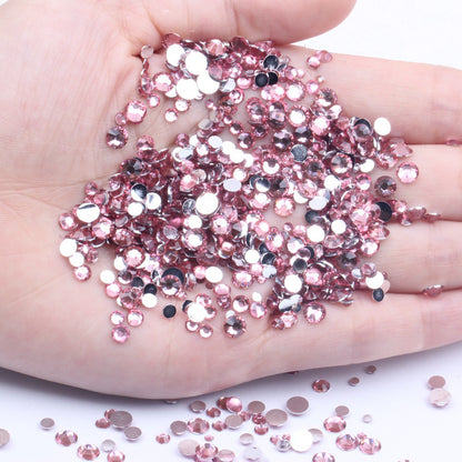 【A131】Silver Back Resin Rhinestones flatback, 3mm-5mm Mixed, DIY, Nail Art, Tumbler