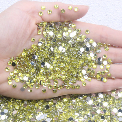 【A131】Silver Back Resin Rhinestones flatback, 3mm-5mm Mixed, DIY, Nail Art, Tumbler