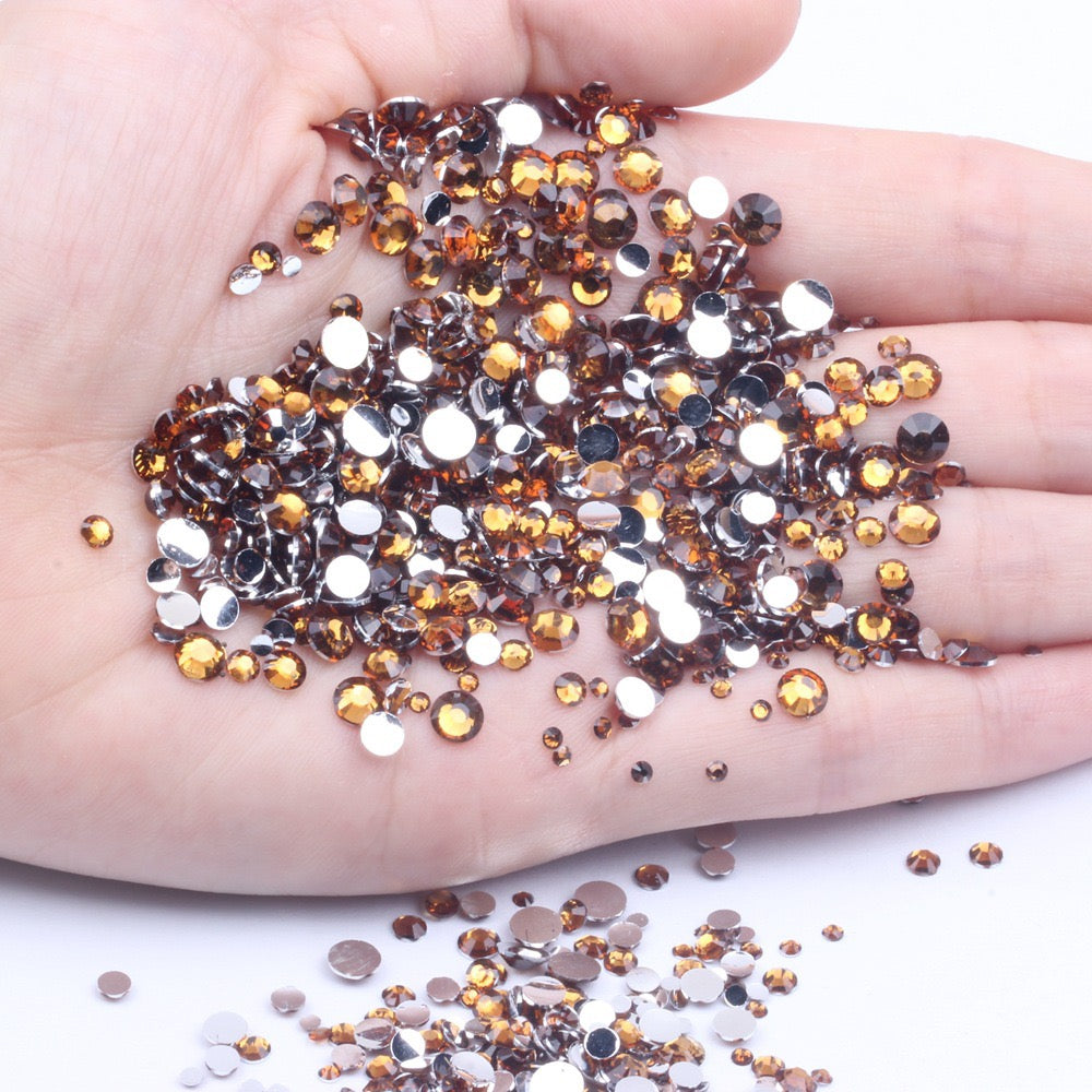 【A131】Silver Back Resin Rhinestones flatback, 3mm-5mm Mixed, DIY, Nail Art, Tumbler