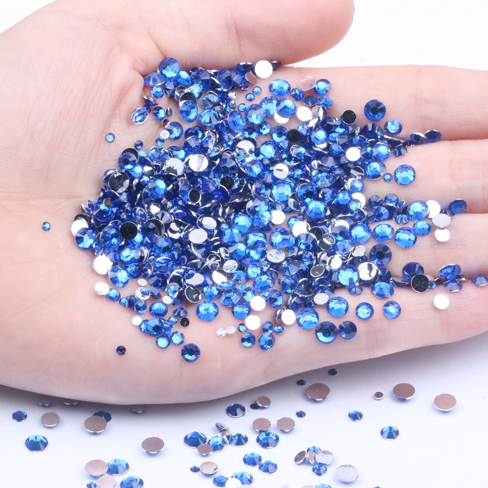 【A131】Silver Back Resin Rhinestones flatback, 3mm-5mm Mixed, DIY, Nail Art, Tumbler