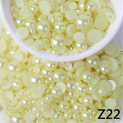 NEW ARRIVAL Half Pearls 3-10mm Mixed