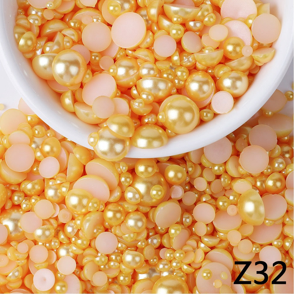 NEW ARRIVAL Half Pearls 3-10mm Mixed