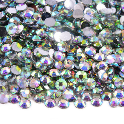 [ A145 ] Silver Back AB Color Rhinestones  3mm-5mm